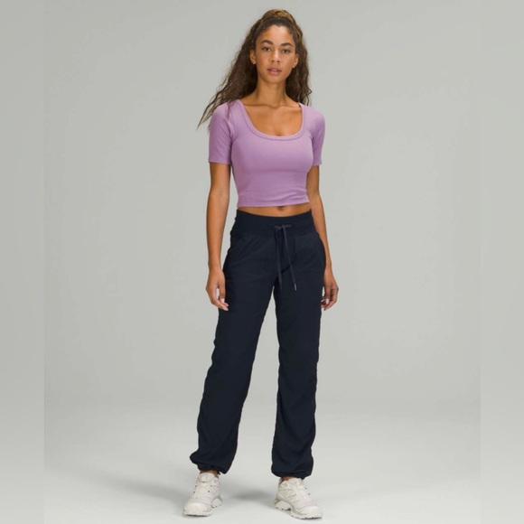 lululemon athletica Tops - (EUC) Lululemon Ribbed Held Tight Short Sleeve Shirt 💜